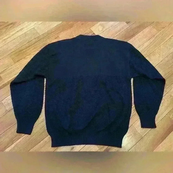 PENN STATE Nittany Lion Club Andrew Rohan Sweater Navy Blue Crewneck Mens Size M - Picture 8 of 11